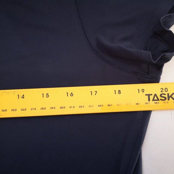 Under Armour Heat Gear Ladies Size Large Navy & White Short Sleeve T-shirt - Picture 8 of 10